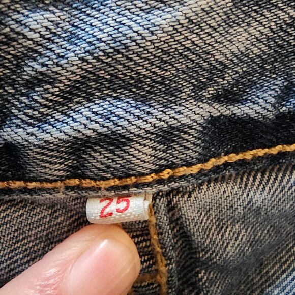 Levi's Ankle Column Skirt NWOT Blue Size 25 - Picture 13 of 15